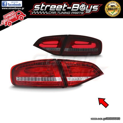 ΦΑΝΑΡΙΑ ΠΙΣΩ *LED* RED WHITE AUDI A4 B8 AVANT (2008-2011) | ® StreetBoys - Car Tuning Shop