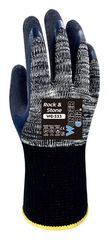 WONDER GRIP αντιολισθητικά γάντια εργασίας Rock & Stone, 10/XL, γκρι