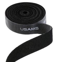 USAMS ταινία τύπου Velcro πολλαπλών χρήσεων ZB60ZD02, 20mm, 1m, μαύρη