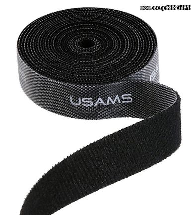 USAMS ταινία τύπου Velcro πολλαπλών χρήσεων ZB60ZD02, 20mm, 1m, μαύρη