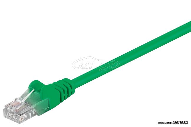 GΟOBAY καλώδιο UTP Cat 5e 68343, CCA, 27AWG, PVC, 1m, πράσινο