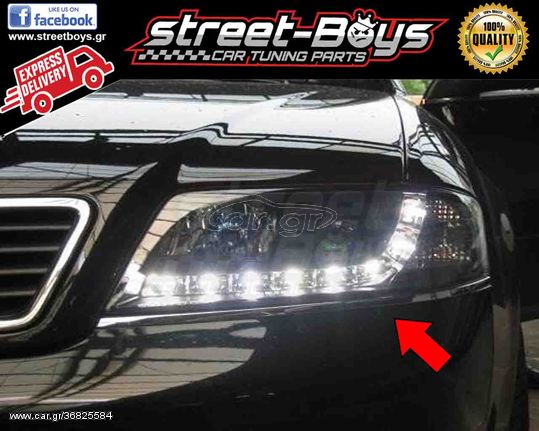 ΦΑΝΑΡΙΑ ΕΜΠΡΟΣ *DAYLIGHT* AUDI A6 C5 (2001-2004) |  StreetBoys - Car Tuning Shop