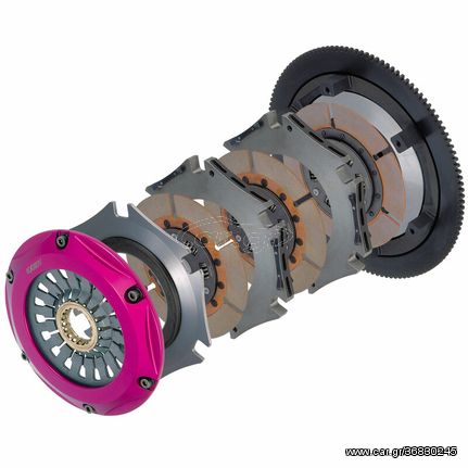 Exedy Hyper Multi Triple Tri-Disc Clutch + Βολάν για Nissan 300ZX Z32 89-97 + Βολάν Δίσκο πλατό συμπλέκτης Επιτρεπόμενη ροπή:1220 Nm