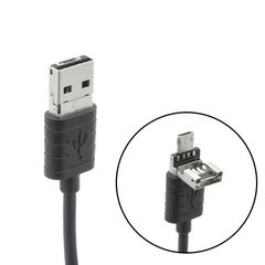 Καλώδιο φόρτισης 2 σε 1 micro-USB με μετατροπέα USB 3.1A 1m