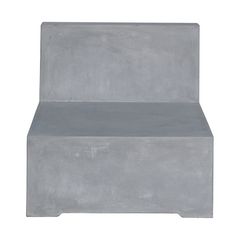 Ε6200,1 CONCRETE Καρέκλα Σαλονιού Κήπου - Βεράντας, Cement Grey Γκρι,  Artificial Cement (Recyclable), , 1 Τεμάχιο