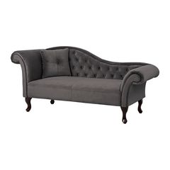 ΑΝΑΚΛΙΝΔΡΟ T.CHESTERFIELD ΓΚΡΙ ΒΕΛΟΥΔΟ NIOVI HM3007.10 ΑΡ.ΜΠΡΑΤΣO 189x61x84Yεκ., 1 Τεμάχιο