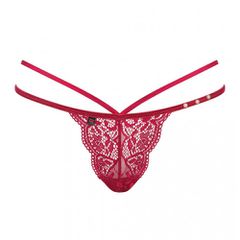 Obsessive Ivetta Red Thong-thumb-1