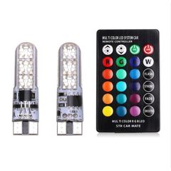 Ψείρες LED RGB με τηλεκοντρόλ για επιλογή χρωμάτων 2τεμ