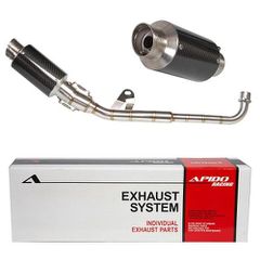 Εξάτμιση με κάρμπον τελικό HONDA ASTREA/C/GLX YAMAHA CRYPTON R/105/115 APIDO