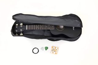 GEWA Ukulele Soprano Soprano Black Satin Set Pack with tuner, picks, strings and bag - GEWA MUSIC