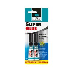 Κόλλα  Super Glue 2x3gr ρευστή  Bison