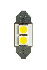 LED Σωληνωτό 31mm με 2 5050 SMD Λευκό φως 12V Κωδικός XF570 .....SOUNDSTREET