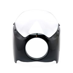 Cafe racer style mini fairing. Black-thumb-2