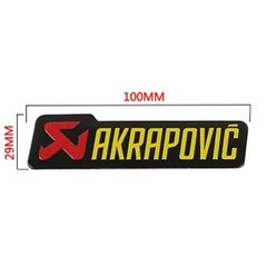 ΑΥΤΟΚΟΛΛΗΤΟ ΕΞΑΤΜΙΣΗΣ AKRAPOVIC ΟΡΘΩΓΩΝΙΟ ΜΙΚΡΟ ΜΑΥΡΟ ΘΕΡΜΟΑΝΘΕΚΤΙΚΟ