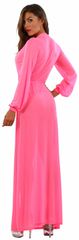 FS Long fine Fishnet Negligee fuchsia-thumb-1