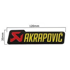 ΑΥΤΟΚΟΛΛΗΤΟ ΕΞΑΤΜΙΣΗΣ AKRAPOVIC ΘΕΡΜΟΑΝΘΕΚΤΙΚΟ ΑΛΟΥΜΙΝΙΟΥ 120mm