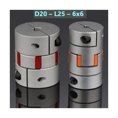 Kόμπλερ Άξονα - Jaw Coupling – D20 – L25 – 6×6