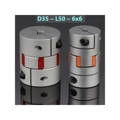 Kόμπλερ Άξονα - Jaw Coupling – D35 – L50 – 6×6