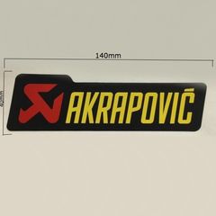 ΑΥΤΟΚΟΛΛΗΤΟ ΕΞΑΤΜΙΣΗΣ AKRAPOVIC ΟΡΘΩΓΩΝΙΟ ΜΕΓΑΛΟ ΜΑΥΡΟ ΧΑΡΤΙΝΟ