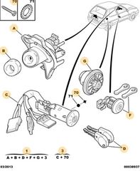 ΔΙΑΚΟΠΤΗΣ ΜΗΧΑΝΗΣ ΣΕΤ ΜΕ IMOBILIZER AP8421- CITROEN SAXO  00004162R9-thumb-1