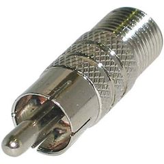 F Female To RCA Male Coaxial Connector Adapter Σύνδεσμος Καλωδίου FC-024