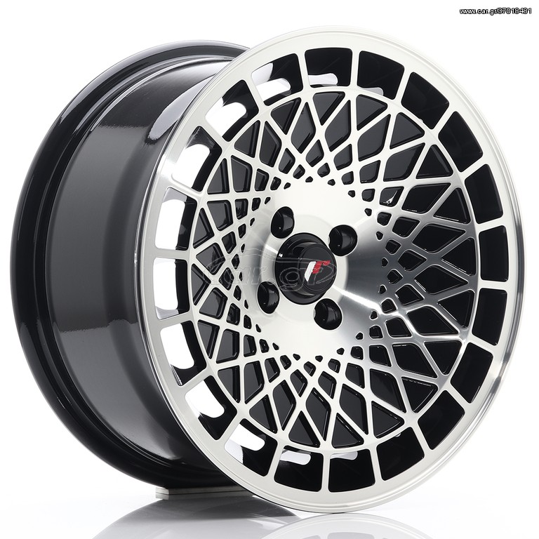  JR Wheels JR14 16x8 ET15 4x100 Gloss Black w/Machined Face