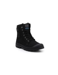 Palladium Pampa Sport Cuff Wps Δερμάτινα Μαύρα Ανδρικά Αρβυλάκια Αδιάβροχα 72992-010-M