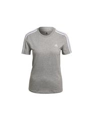 Adidas Essentials Slim 3-Stripes Γυναικείο Αθλητικό T-shirt Γκρι GL0785