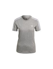 Adidas Essentials Slim 3-Stripes Γυναικείο Αθλητικό T-shirt Γκρι GL0785