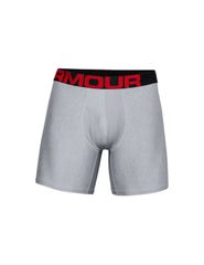 Under Armour Tech 6In Ανδρικά Μποξεράκια Γκρι 2Pack 1363619-011