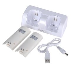 Φορτιστής 2 μπαταριών 2200mah - στάντ για 2 wii remotes TB-Wii-DC23 (Oem)