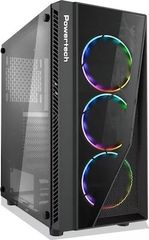 Κουτί Η/Υ Powertech Gaming PT-743, tempered glass, 4x 120mm fans (3x RGB)