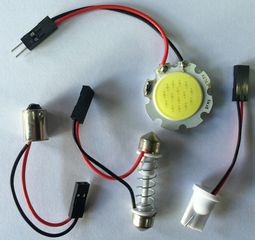 LED Πλακέτα Cob με αντάπτορες 28mm διάμετρος..SoundStreet....