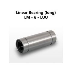 Γραμμικό Ρουλεμάν D6 (μακρύ) / ΣΕΤ 2τμχ - LM 6 LUU - Linear Motion Bearing