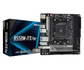 Asrock B550M-ITX/ac Socket AM4 mini ITX AMD B550 (90-MXBDH0-A0UAYZ) - Πληρωμή και σε έως 9 δόσεις