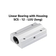 Γραμμικό Ρουλεμάν με Θήκη (μακρύ) D12 - SCS 12 LUU - Linear Bearing with Housing (long)