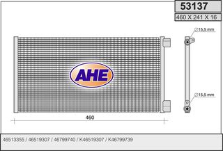 53137 – AHE, Συμπυκνωτής FIAT SEICENTO 98-10