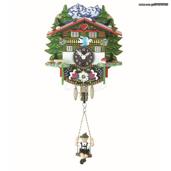 Ρολόι Τοίχου Εκκρεμές Black Forest Clock Swiss House Bayern-Κωδ:57SQBayern --- www. CuckooClock .gr ---