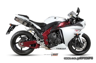 Εξατμίσεις Διπλά Τελικά Mivv Suono Titanium/Carbon end Yamaha R1 2009-2014