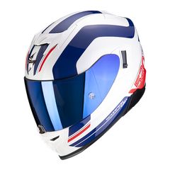 SCORPION EXO 520 AIR LEMANS WHITE BLUE RED