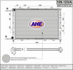 109.123/A – AHE, Ψυγείο ALFA ROMEO 156 97-06