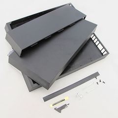 PS4 Top + Bottom Housing Case with Screwdriver για Playstation 4 κονσόλες CUH-1000/ 1100– Black
