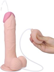 Soft Ejaculation Cock With Ball 9” Flesh