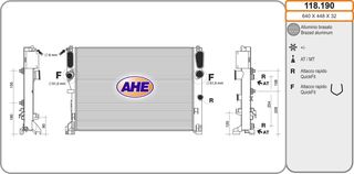 118.190 – AHE, Ψυγείο MERCEDES C219 04-10/W211 02-08