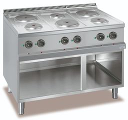 Εστία Ηλεκτρική Με 6 Εστίες Επιδαπέδια 110x70x85 D77E6A Dexion Italy - Καινούργια.