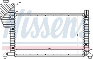 62664A – NISSENS, Ψυγείο MERCEDES SPRINTER W901-904 95-06