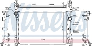 627012 – NISSENS, Ψυγείο MERCEDES C218-X218 11-17/W212 09-16/C207 10-14 Αυτόματο