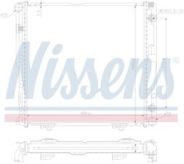 62751A – NISSENS, Ψυγείο MERCEDES W124 200 85-93