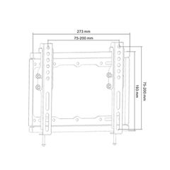 Επιτοίχια βάση τηλεόρασης (13-42″) Cabletech UCH0153-thumb-2