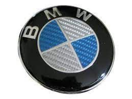 Σήμα Bmw Carbon 74mm Blue White